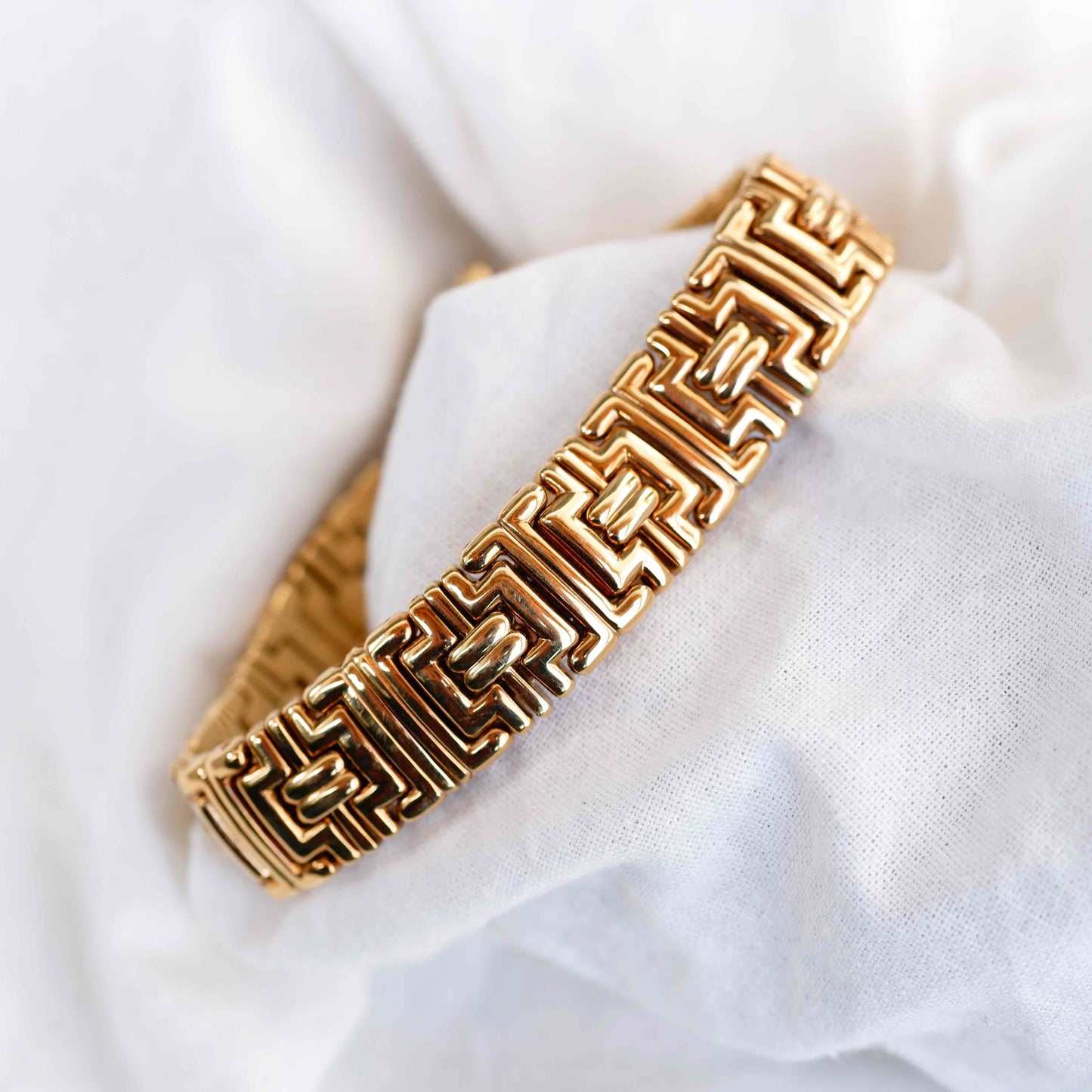 Michel Herbelin Cocktail Watch: Vintage Ladies 90s Golden with White Dial Unused