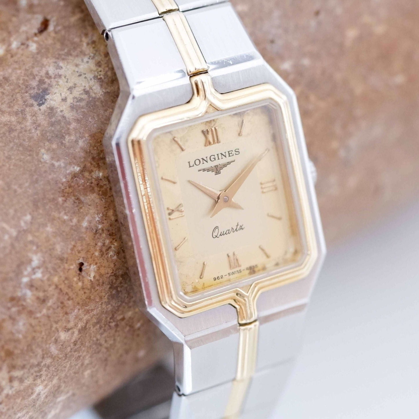 Longines Flagship Vintage Ladies Watch: 90s Golden Two-Tone Classic, Slight Left Side