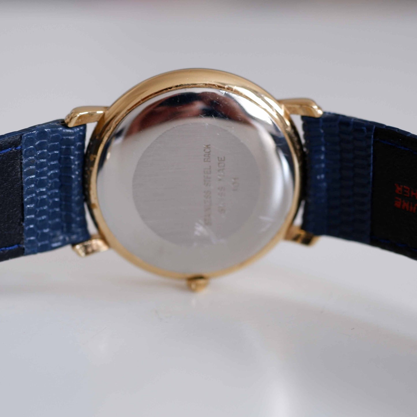 Picard Prestige Vintage Ladies Watch: 90s Golden Two Hand with Classic Small Second | Back Side