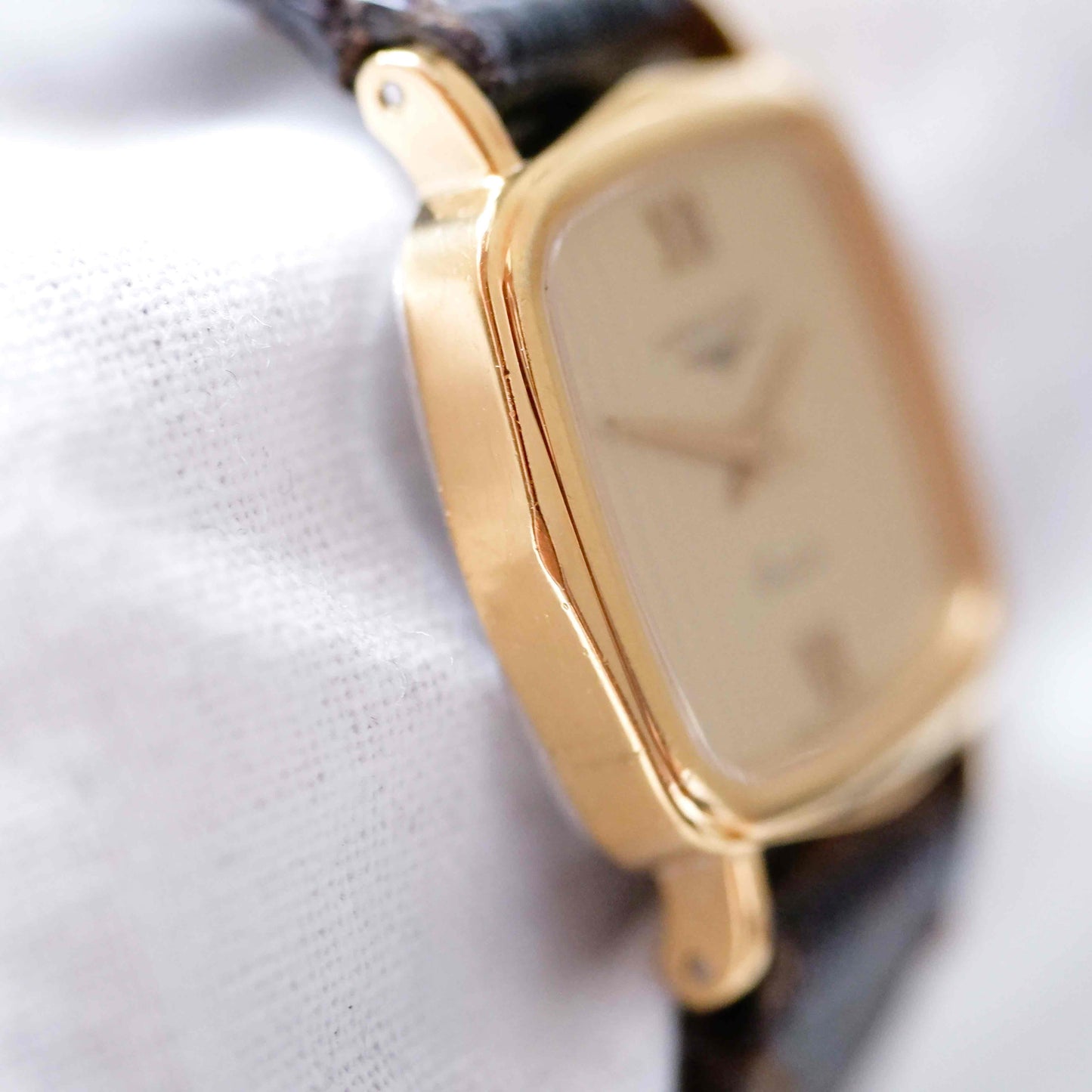 Longines Vintage Watch: Ladies 80s Gold and Roman Numerals