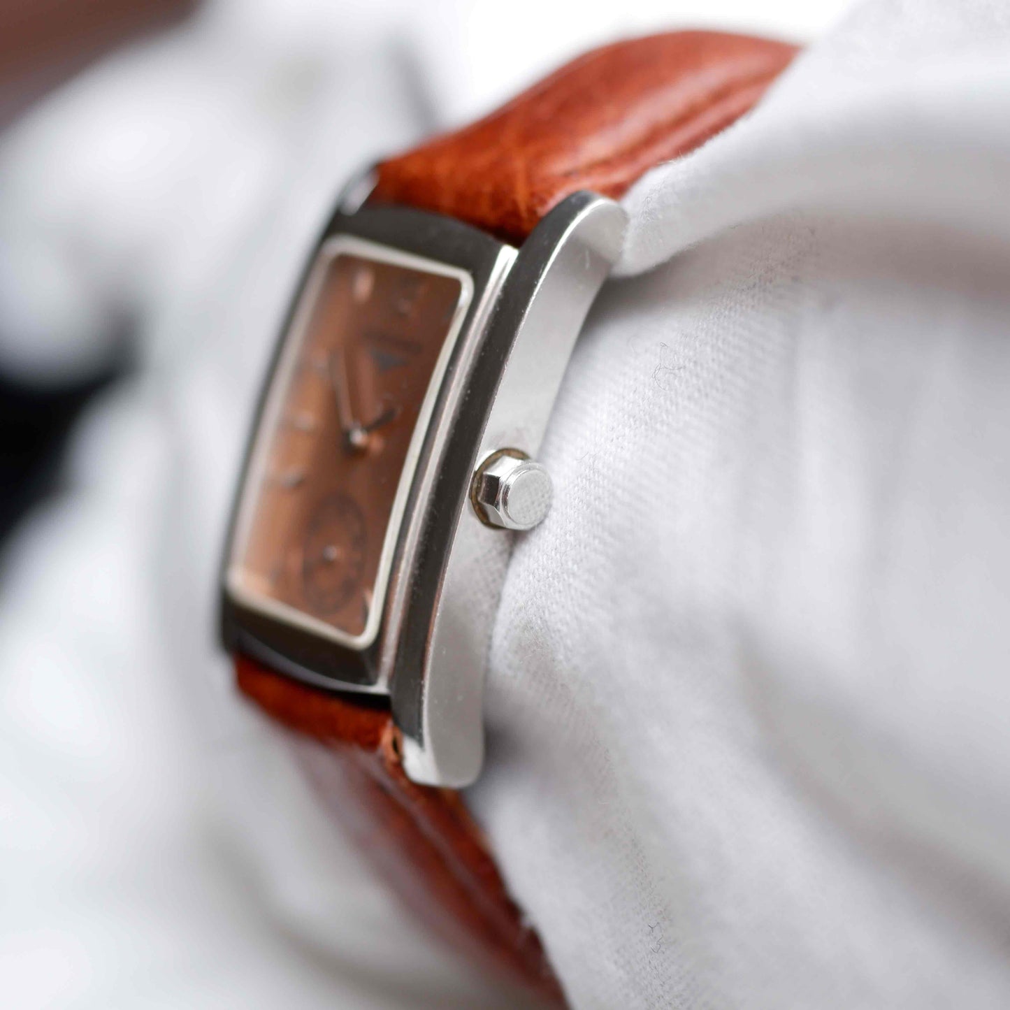 Longines Tank Dolce Vita: Vintage Ladies Watch 90s Sunburst Rose Dial