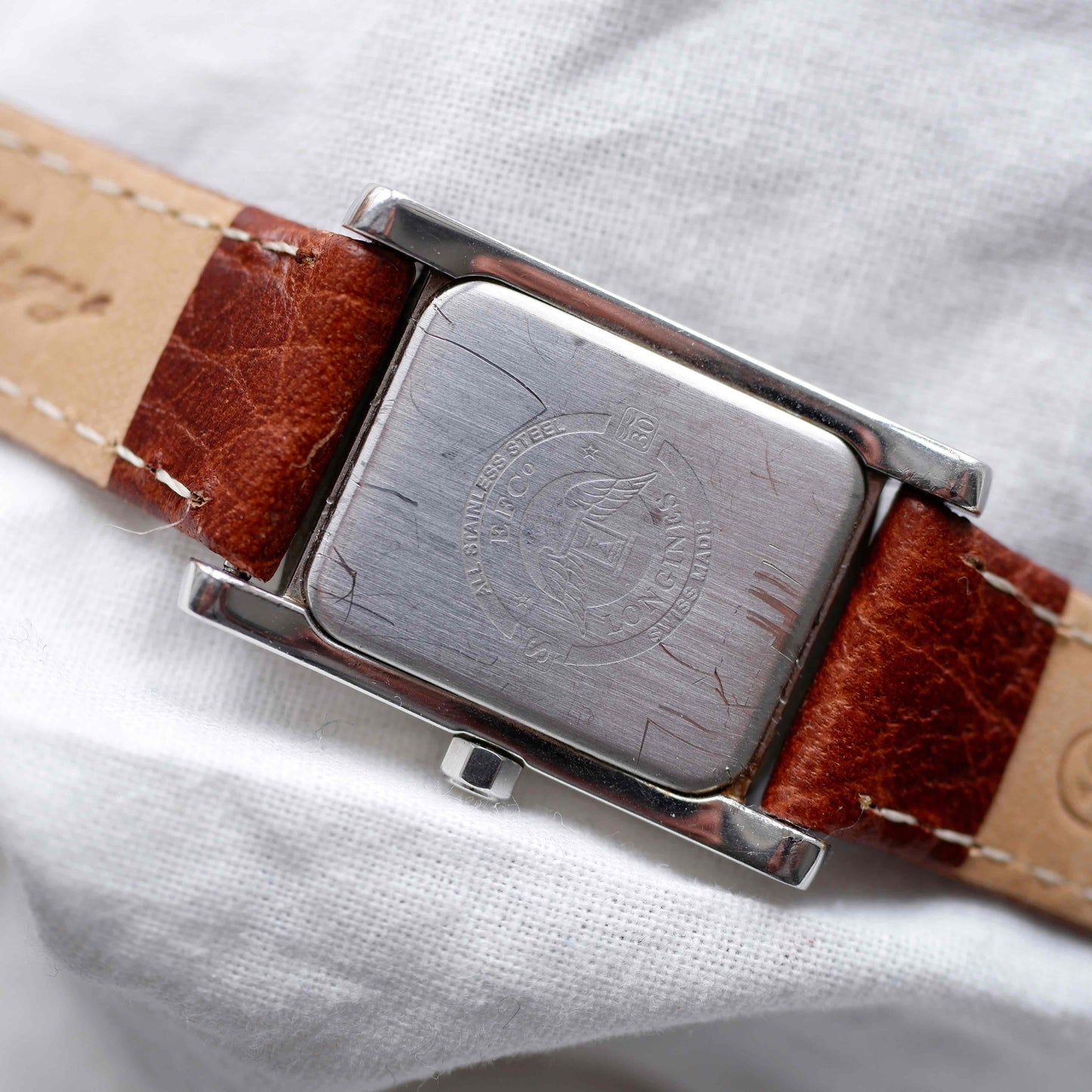 Longines Tank Dolce Vita: Vintage Ladies Watch 90s Sunburst Rose Dial