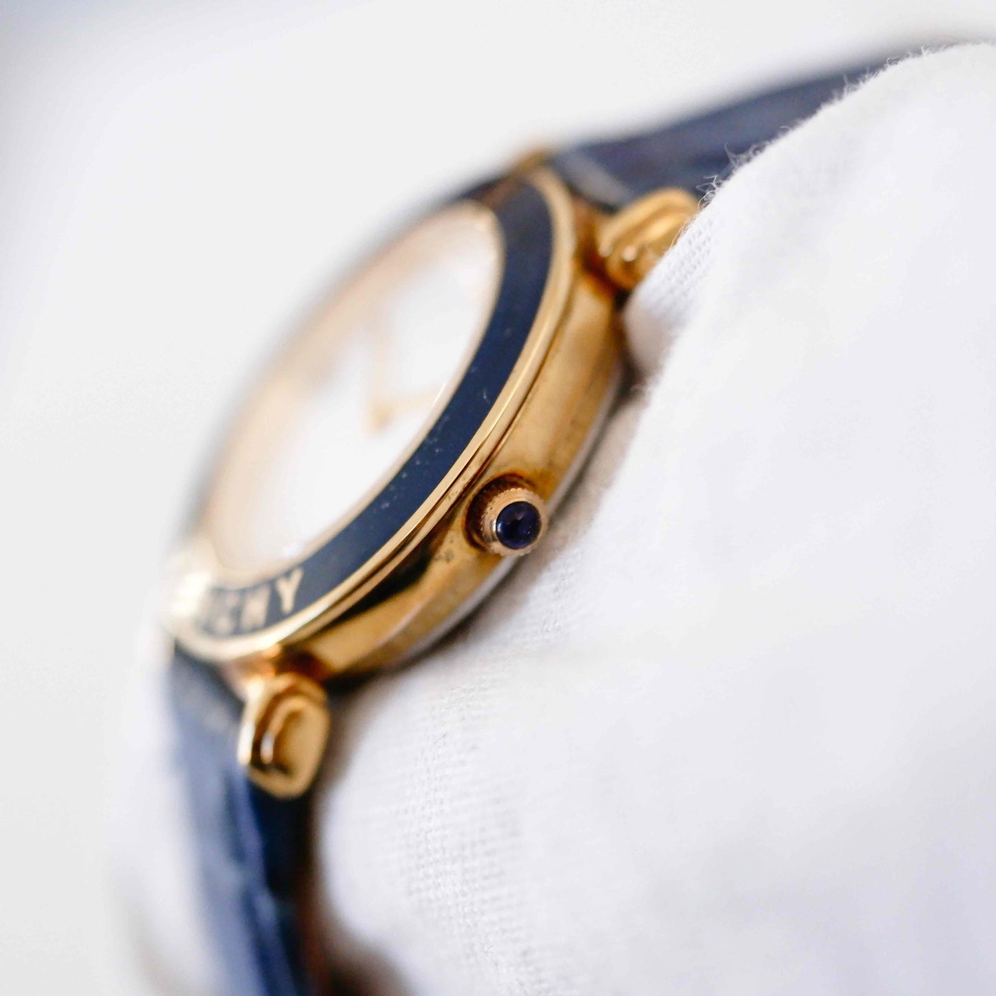 Givenchy Vintage Watch: Ladies 90s Golden with White Dial - New Old Stock