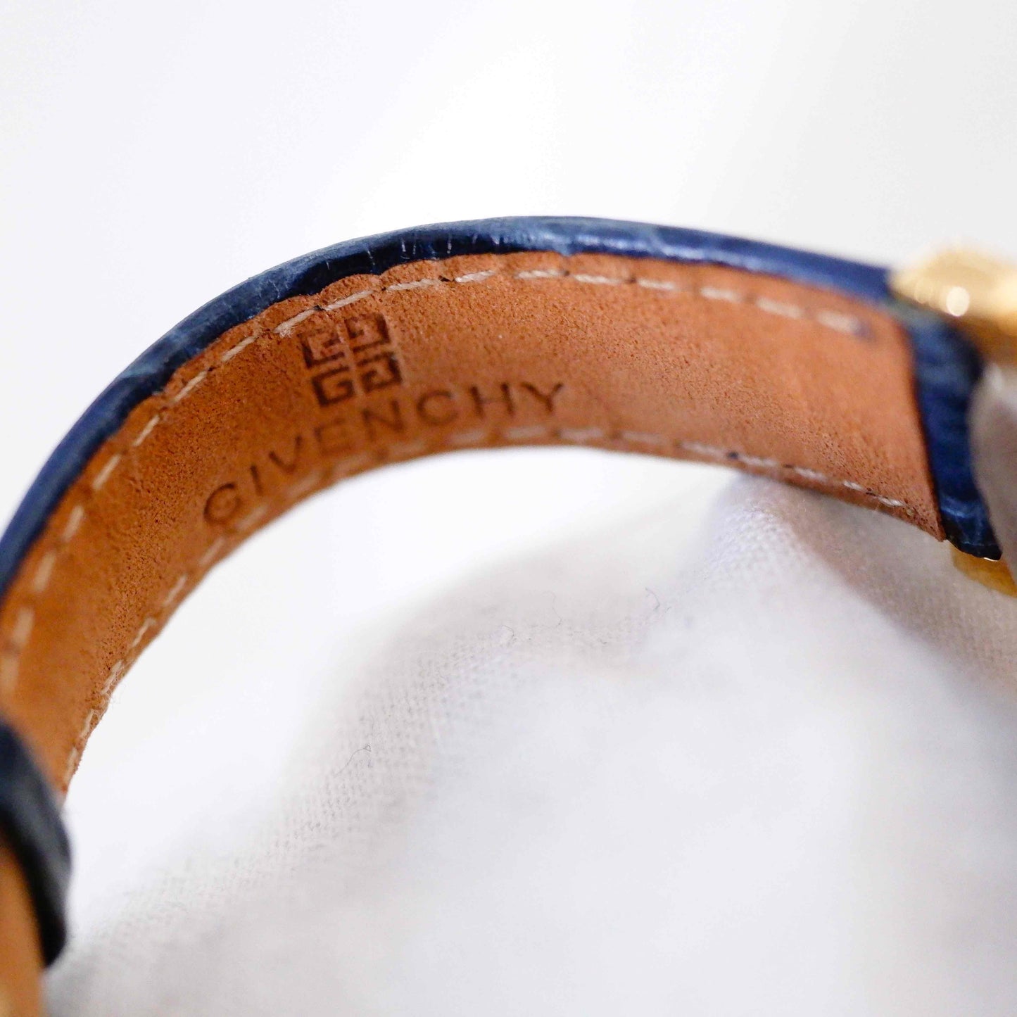 Givenchy Vintage Watch: Ladies 90s Golden with White Dial - New Old Stock