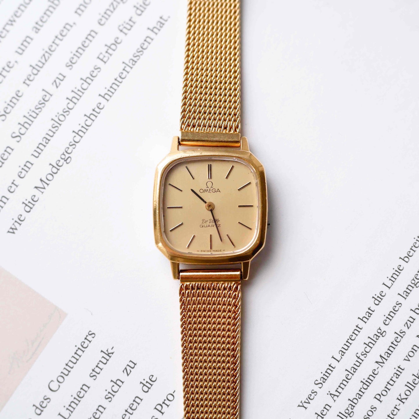 Omega De Ville: Vintage Ladies Watch 70s Golden Elegance