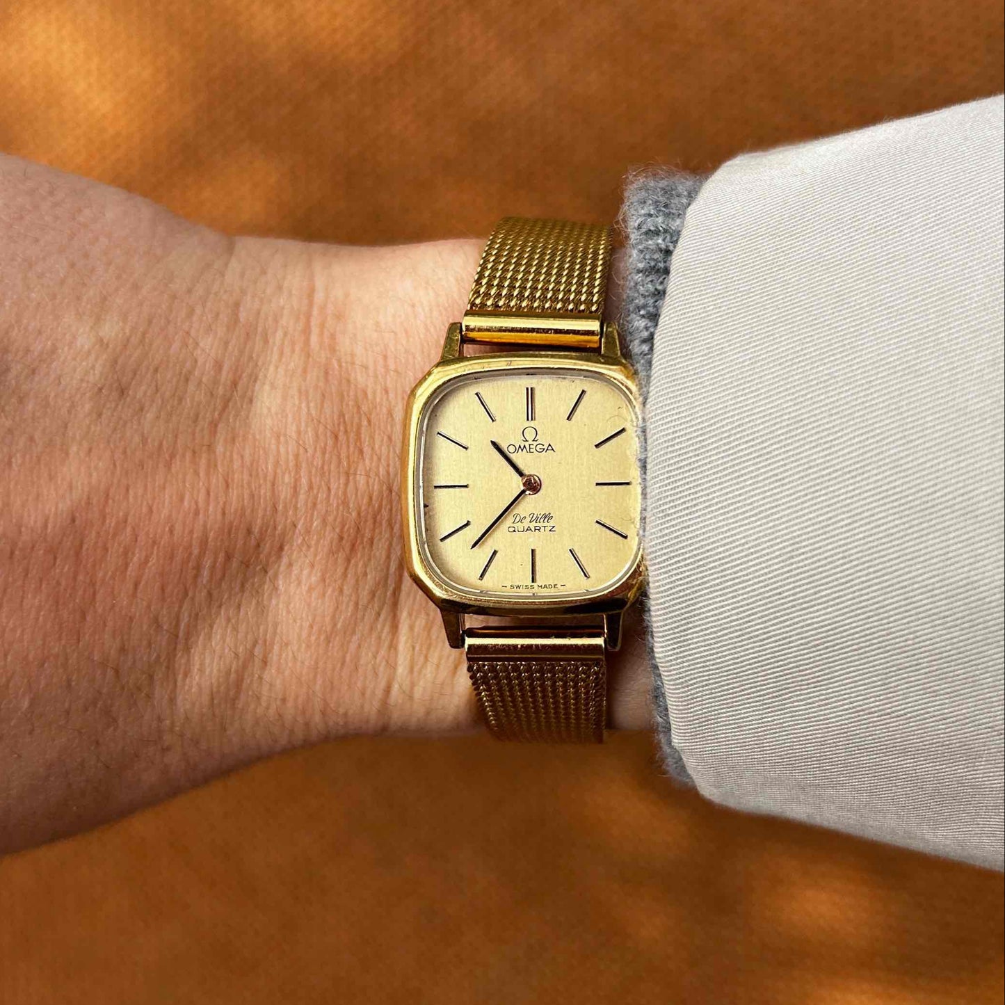 Omega De Ville: Vintage Ladies Watch 70s Golden Elegance