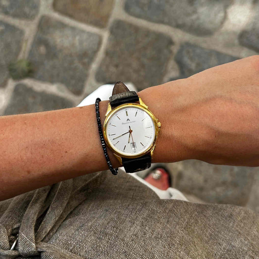 Maurice Lacroix: Vintage Ladies Watch 90s Sunburst Silver Dial
