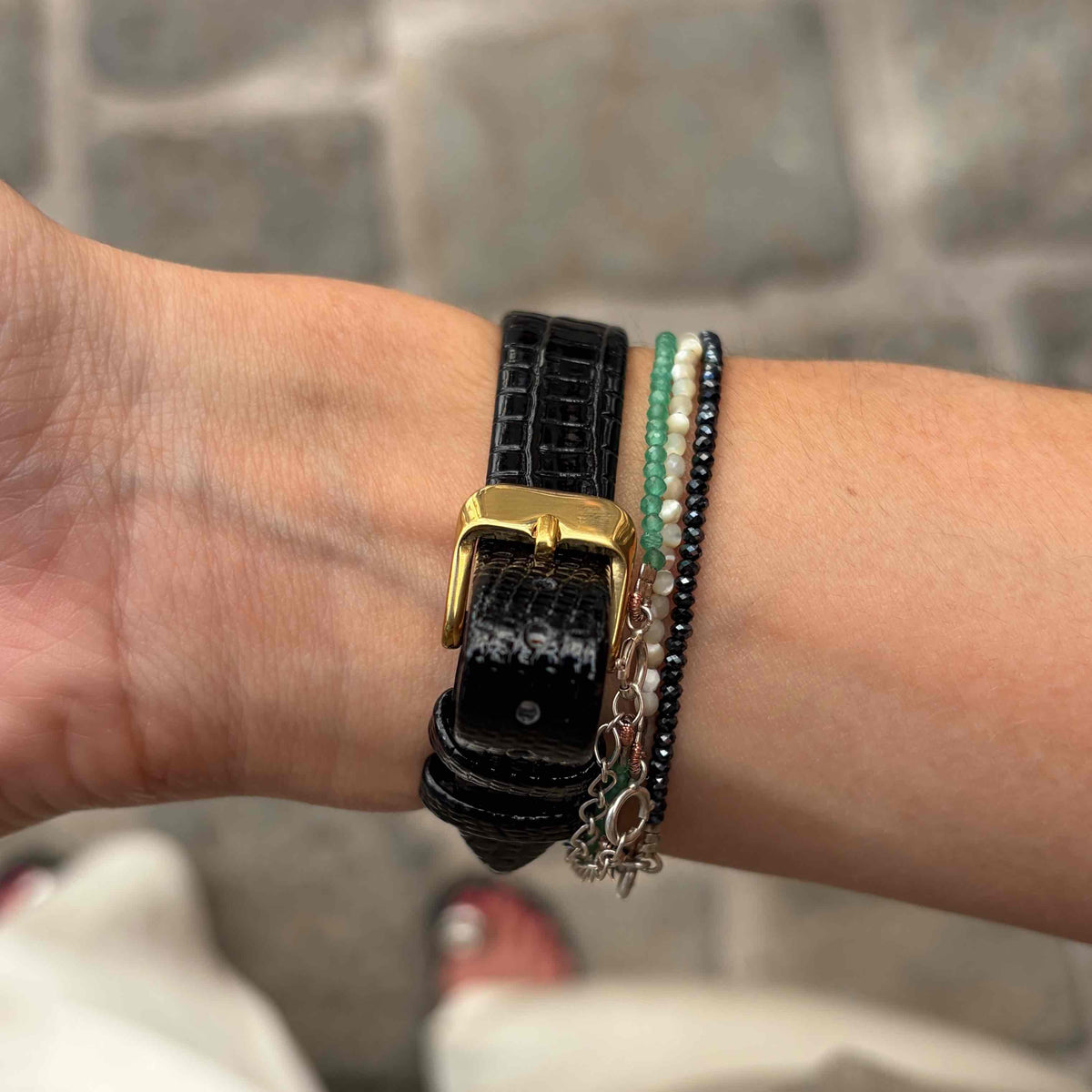 Seiko Vintage Tank: Ladies Watch 80s Two-Tone Gold and Gray Dial