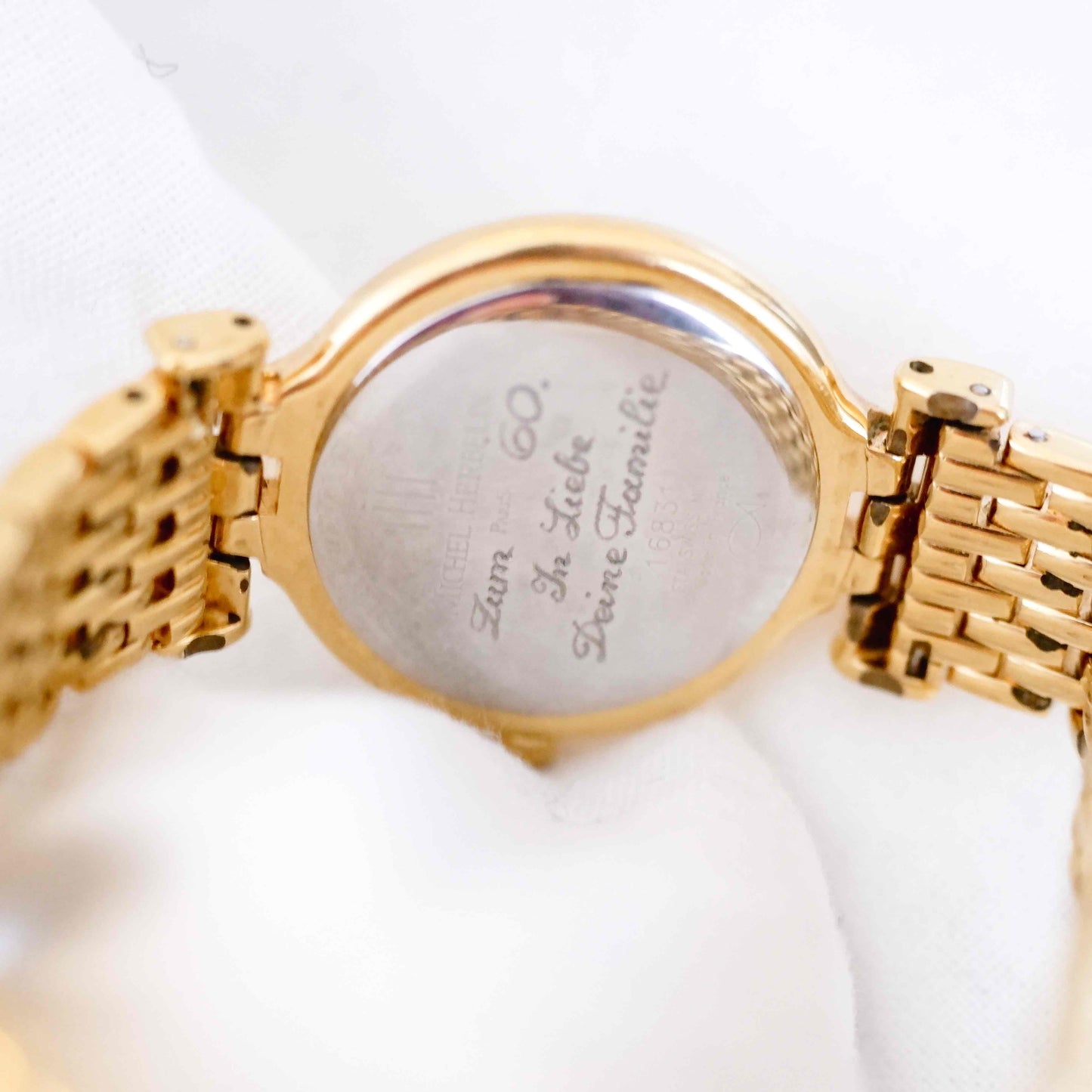 Michel Herbelin Cocktail: Vintage Ladies Watch 90s Golden Roman White Dial