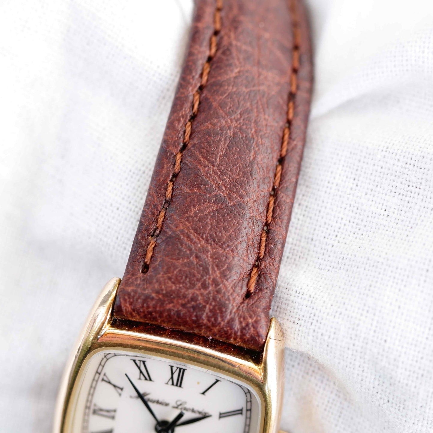 Maurice Lacroix Tank: Vintage Ladies Watch 90s Golden Roman Numerals