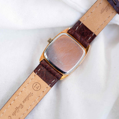 Maurice Lacroix Tank: Vintage Ladies Watch 90s Golden Roman Numerals