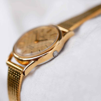 Omega De Ville: Vintage Ladies Watch 80s Structured Dial