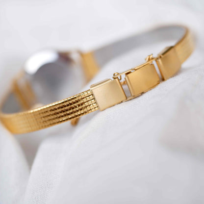 Omega De Ville: Vintage Ladies Watch 80s Structured Dial