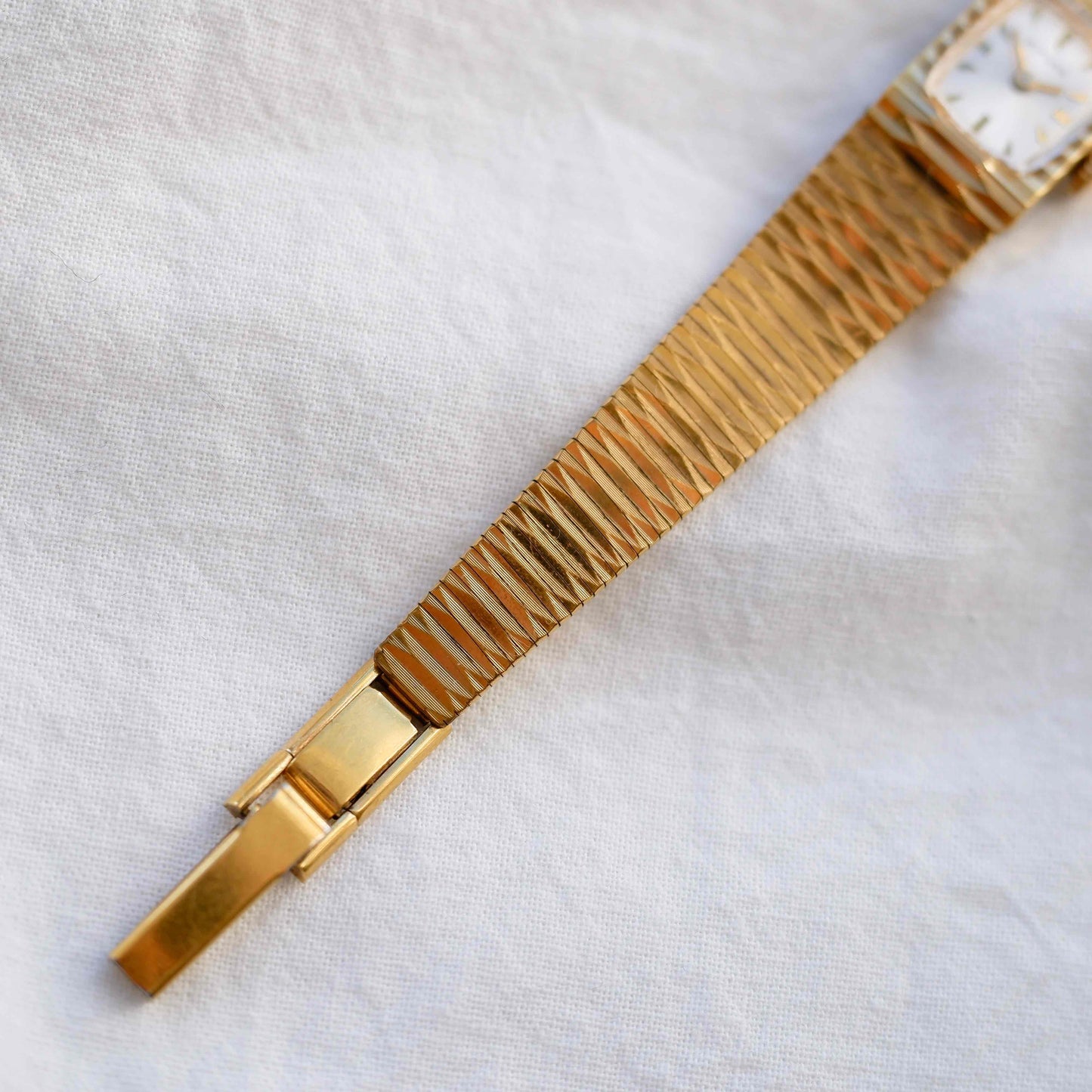 Bifora Cocktail Watch: Mid-Century Ladies 60s Mechanical Golden White Sunburst Dial