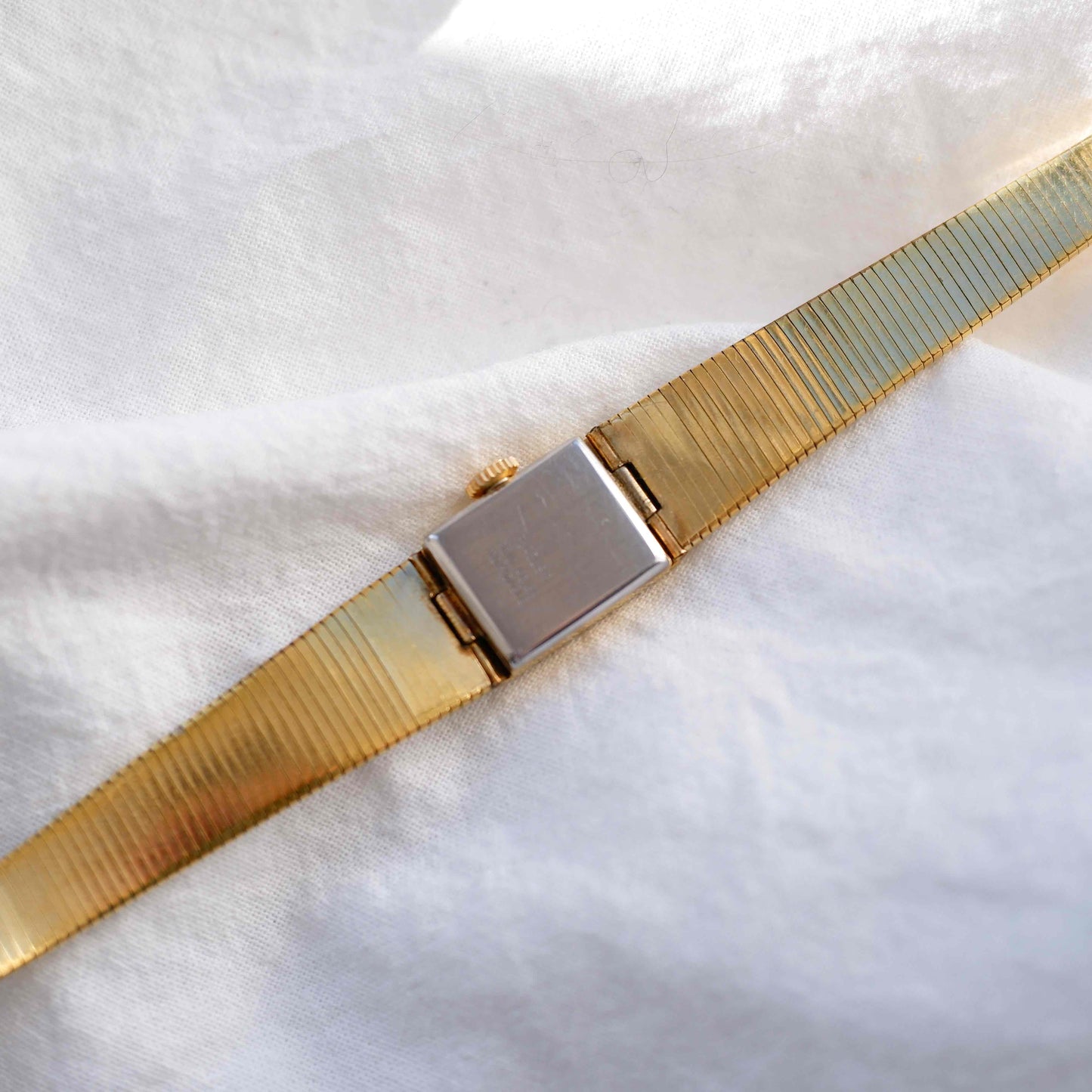 Bifora Cocktail Watch: Mid-Century Ladies 60s Mechanical Golden White Sunburst Dial