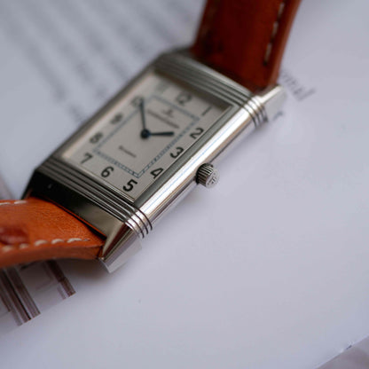 Jaeger-LeCoultre Reverso: Ref.250.8.08 Vintage White Sunburst Dial 90s Quartz