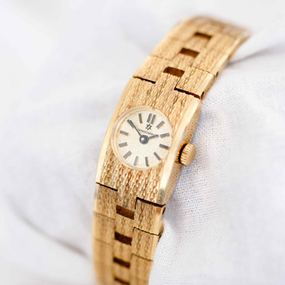 Junghans Cocktail Watch: Vintage Ladies 60s Golden Dainty with Mechanical Movement