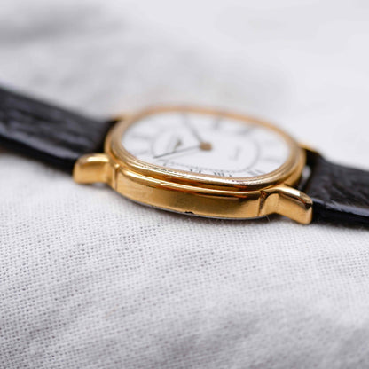 Longines La Grande Classique: Ladies Tank Watch 90s Gold with White Roman Dial