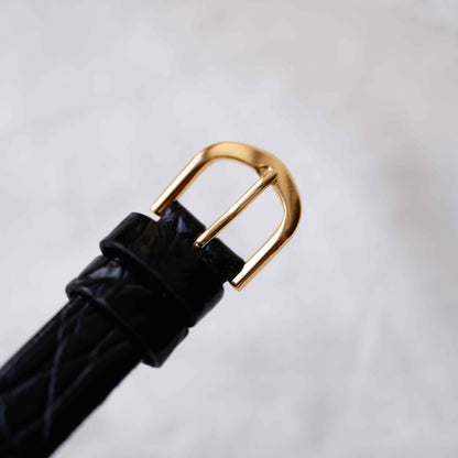 Longines La Grande Classique: Ladies Tank Watch 90s Gold with White Roman Dial