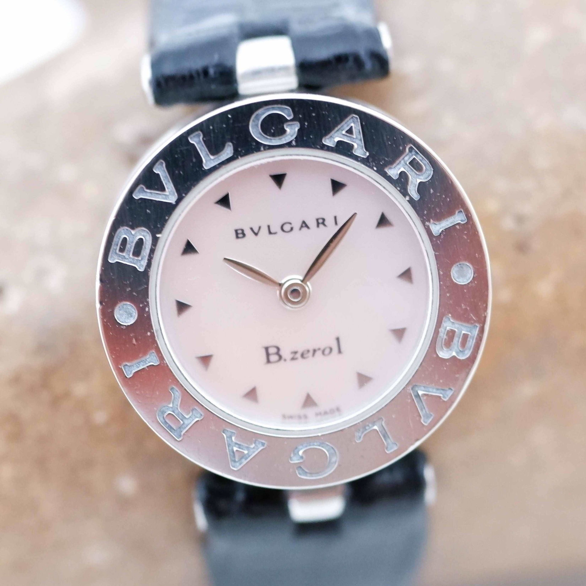 Bulgari B.Zero1 Vintage Ladies Watch: 2000s Silver Classic, Mother of Pearl Dial | Second Front Side