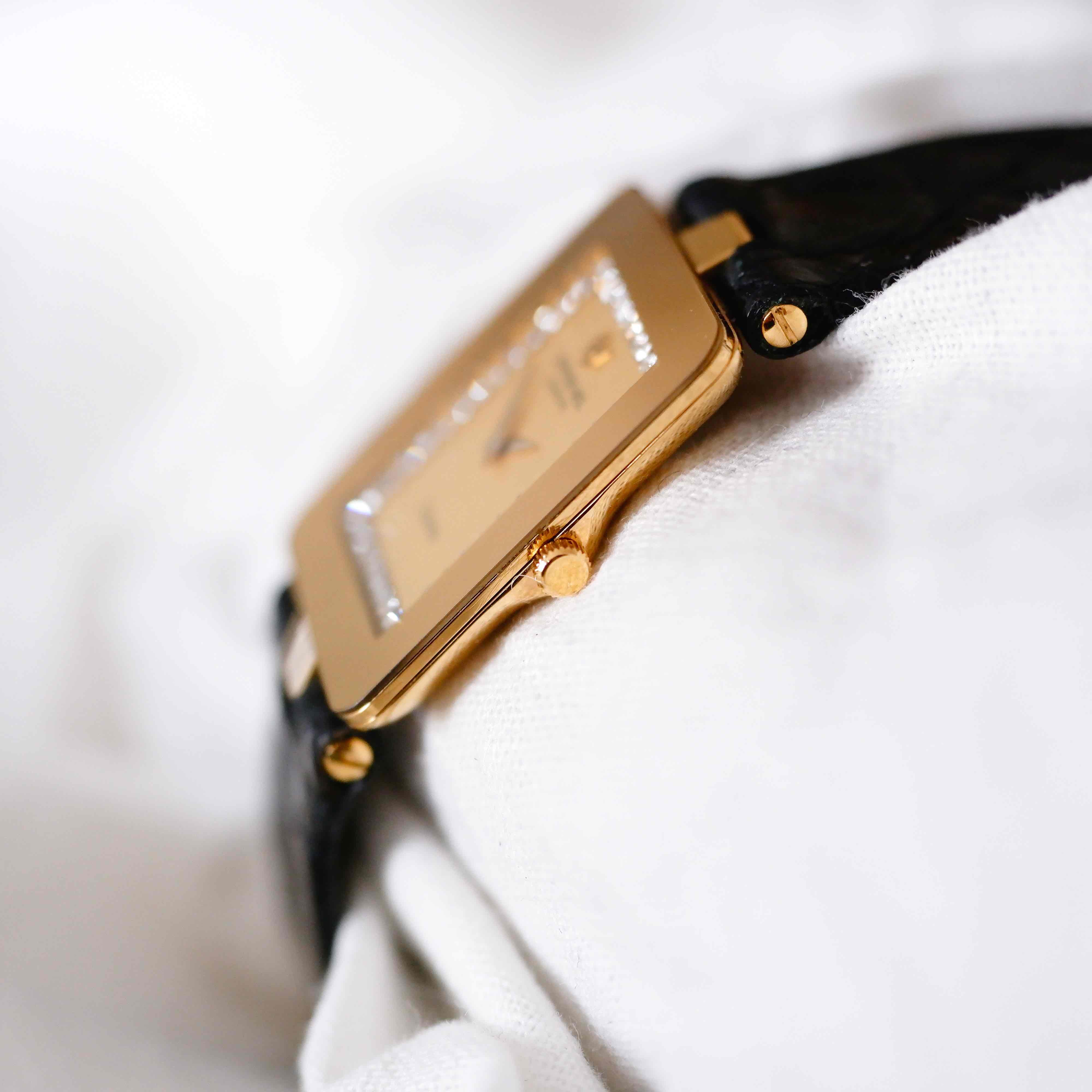 Raymond Weil Othello Vintage Ladies Watch: 80s Golden Rectangular