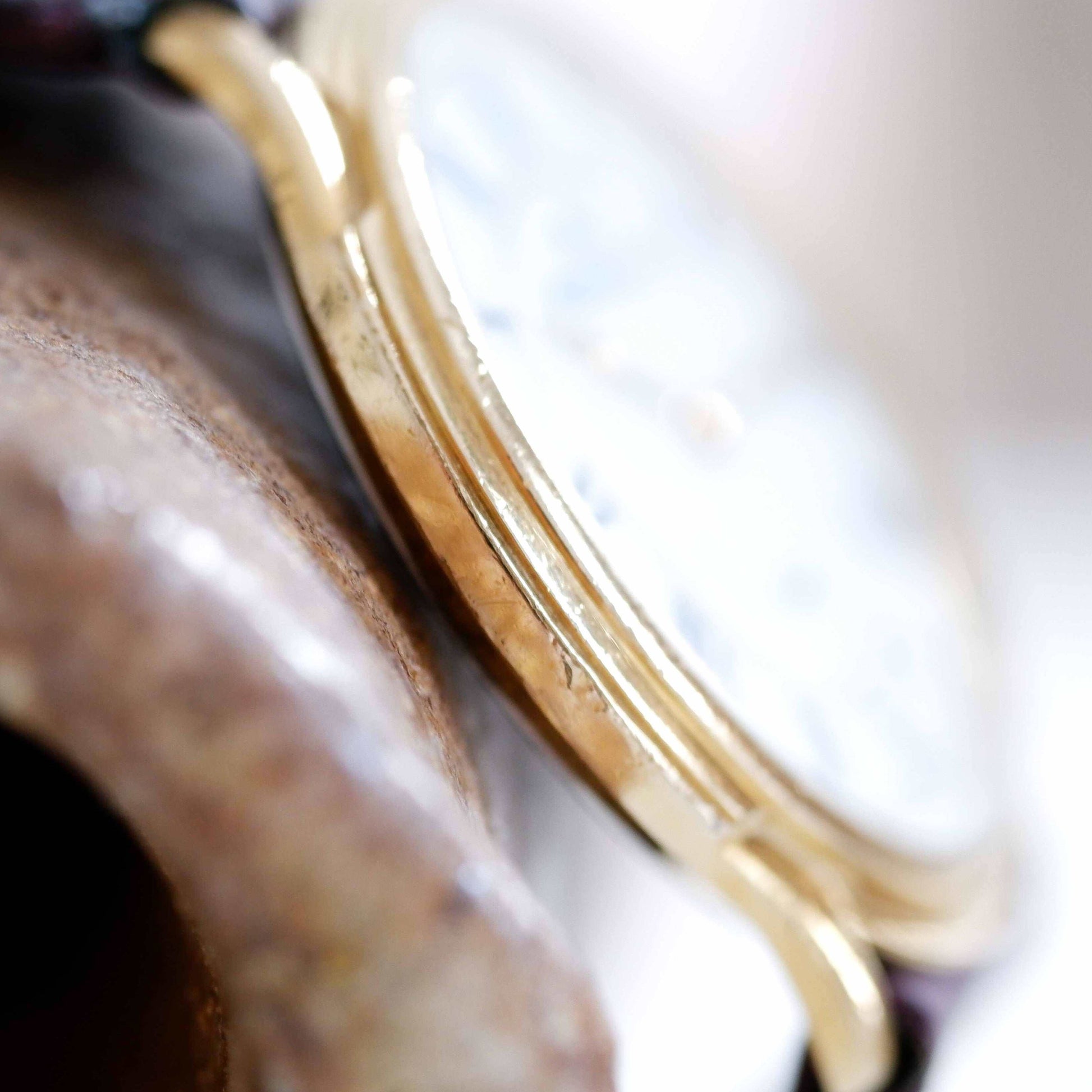 Maurice Lacroix Vintage Ladies Watch: 90s Golden with Classic Roman Numerals, Side View Left