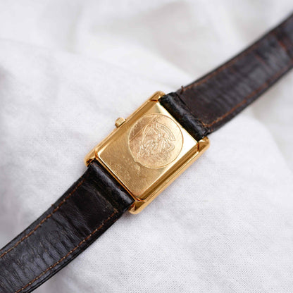 Vintage Gucci 4200L Tank: Ladies Watch: 90s Gold Champagne Dial