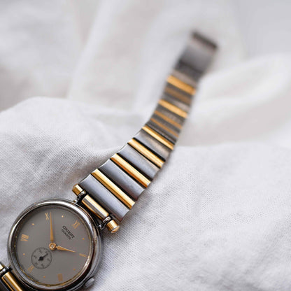 Orient Vintage Watch: 80s Cocktail Ladies Two Tone Small Second
