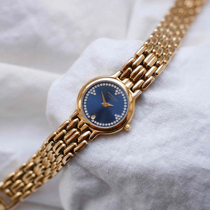 Raymond Weil Cocktail: Vintage Ladies 90s Watch Gold with Diamonds-Set Dial