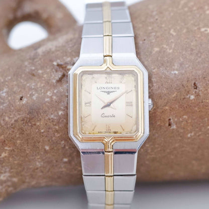 Longines Flagship Vintage Ladies Watch: 90s Golden Two-Tone Classic, Second Front Side