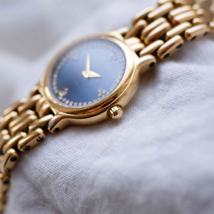 Raymond Weil Cocktail: Vintage Ladies 90s Watch Gold with Diamonds-Set Dial