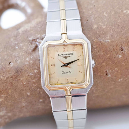 Longines Flagship Vintage Ladies Watch: 90s Golden Two-Tone Classic, First Front Side