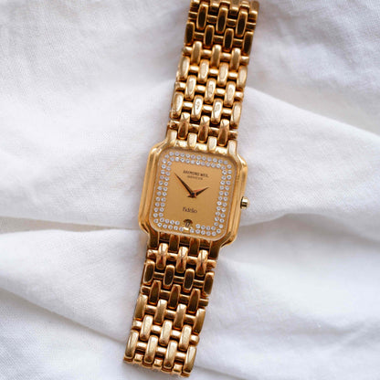Raymond Weil Fidelio: Vintage Ladies 90s Watch Diamond-Set Dial