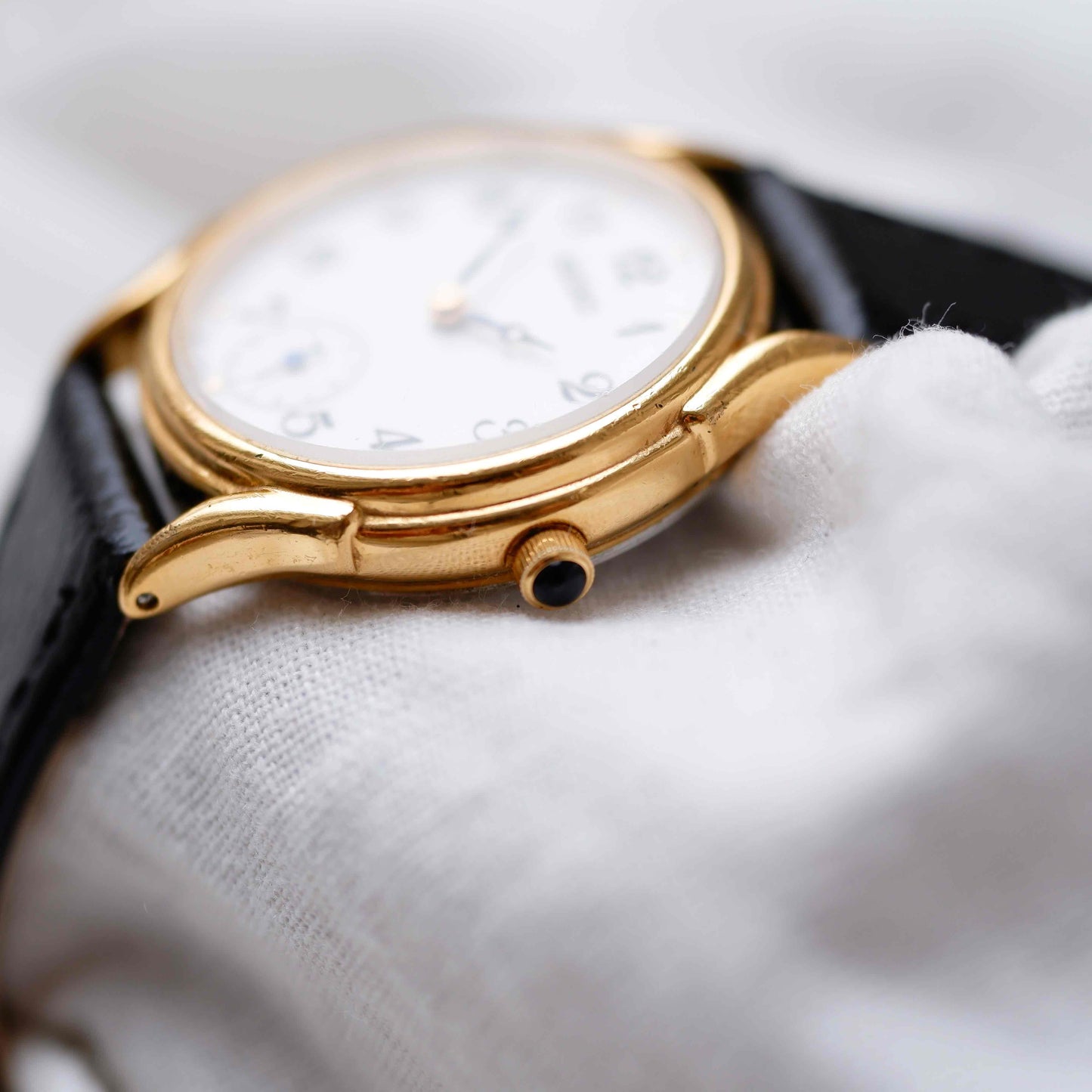 Seiko Vintage Watch: Ladies 90s Gold with Breguet Numerals Blued Hands