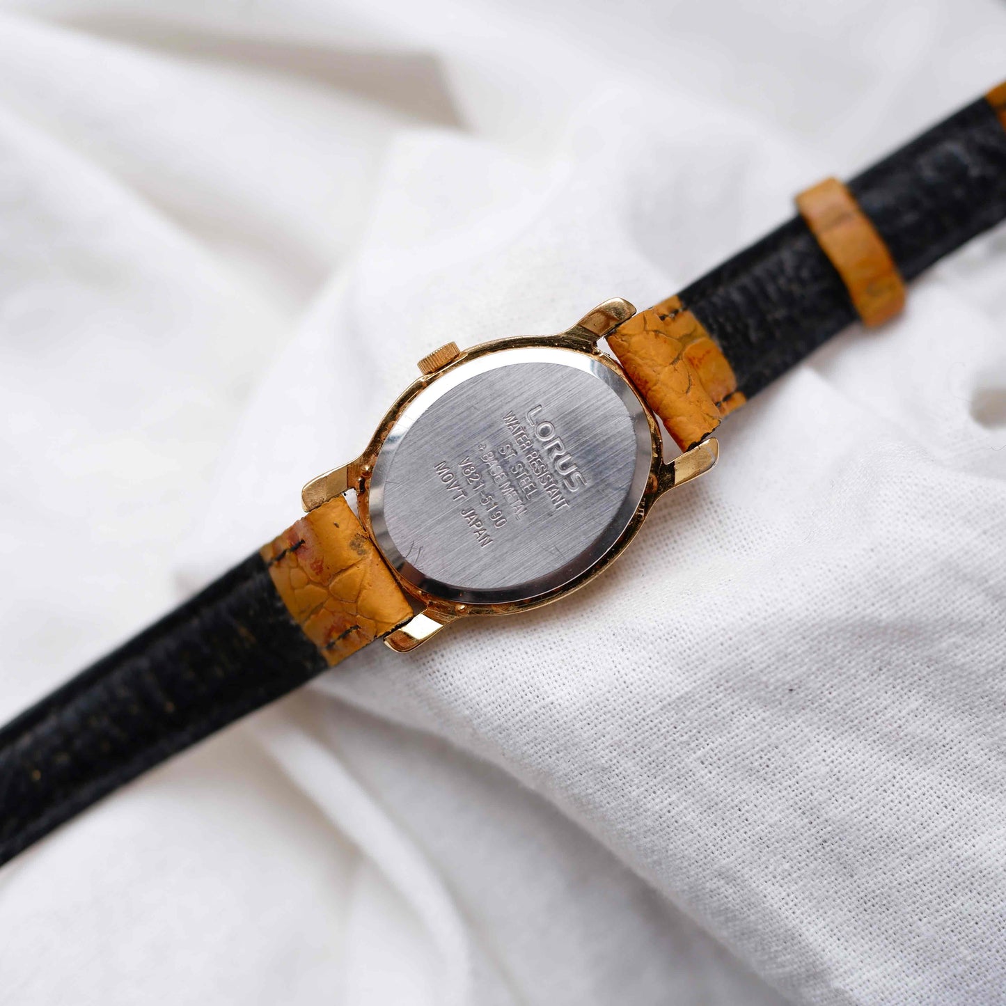 Vintage Lorus by Seiko Ellipse: Ladies Watch 90s Gold Art Deco