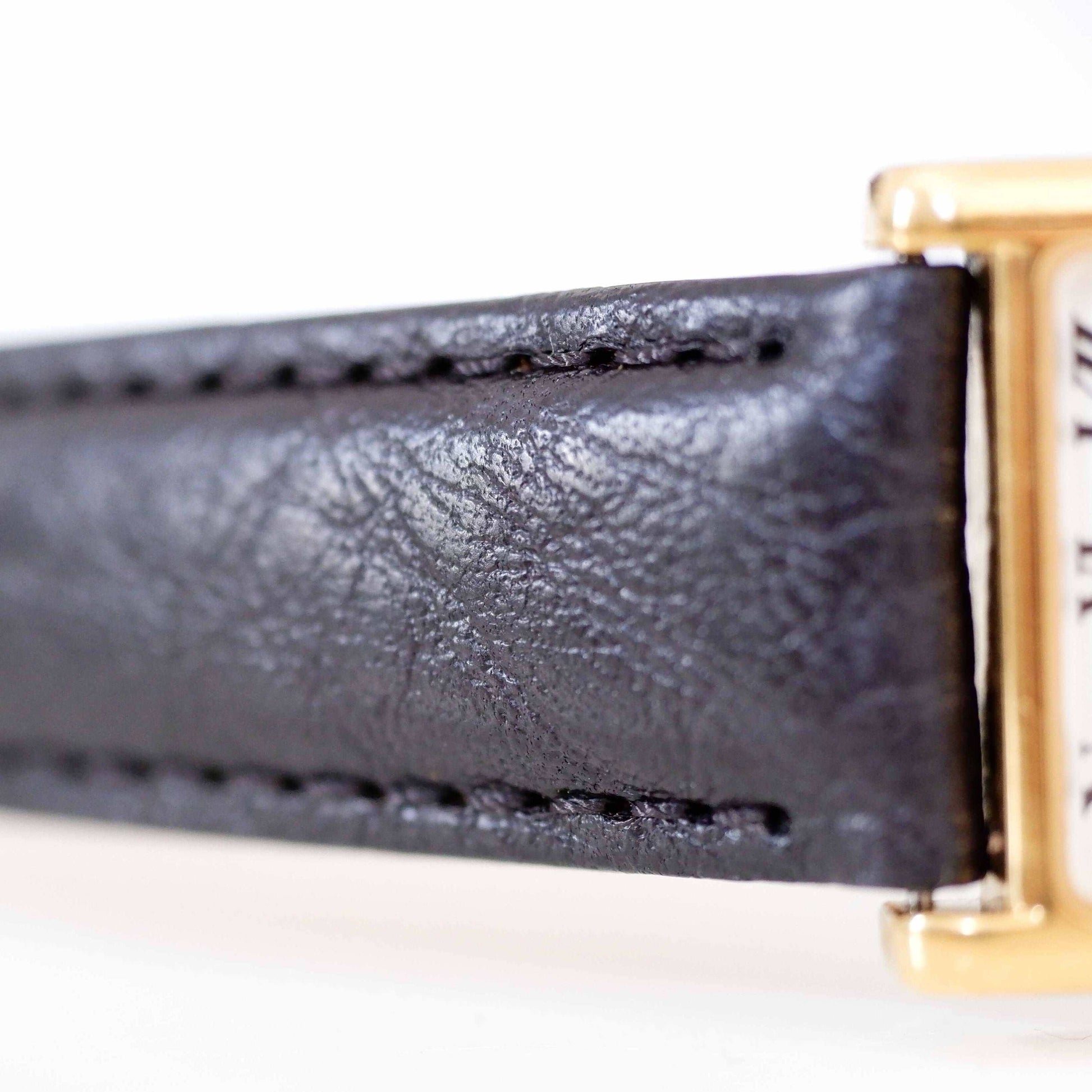 Norton Vintage Ladies Watch: 90s Golden Elegant Rectangular Style, Watch Strap
