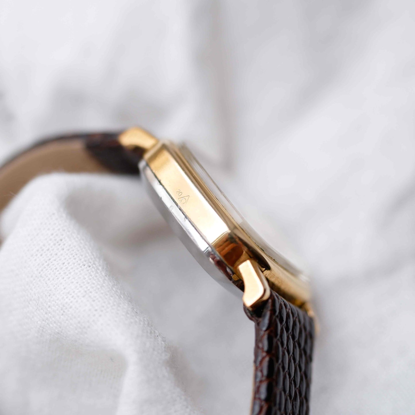 Omega De Ville: Vintage Ladies Watch 70s Golden Cushion Case
