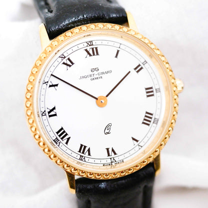 Jaquet Girard Vintage Watch: Ladies 90s Gold with Elegant Roman Numerals