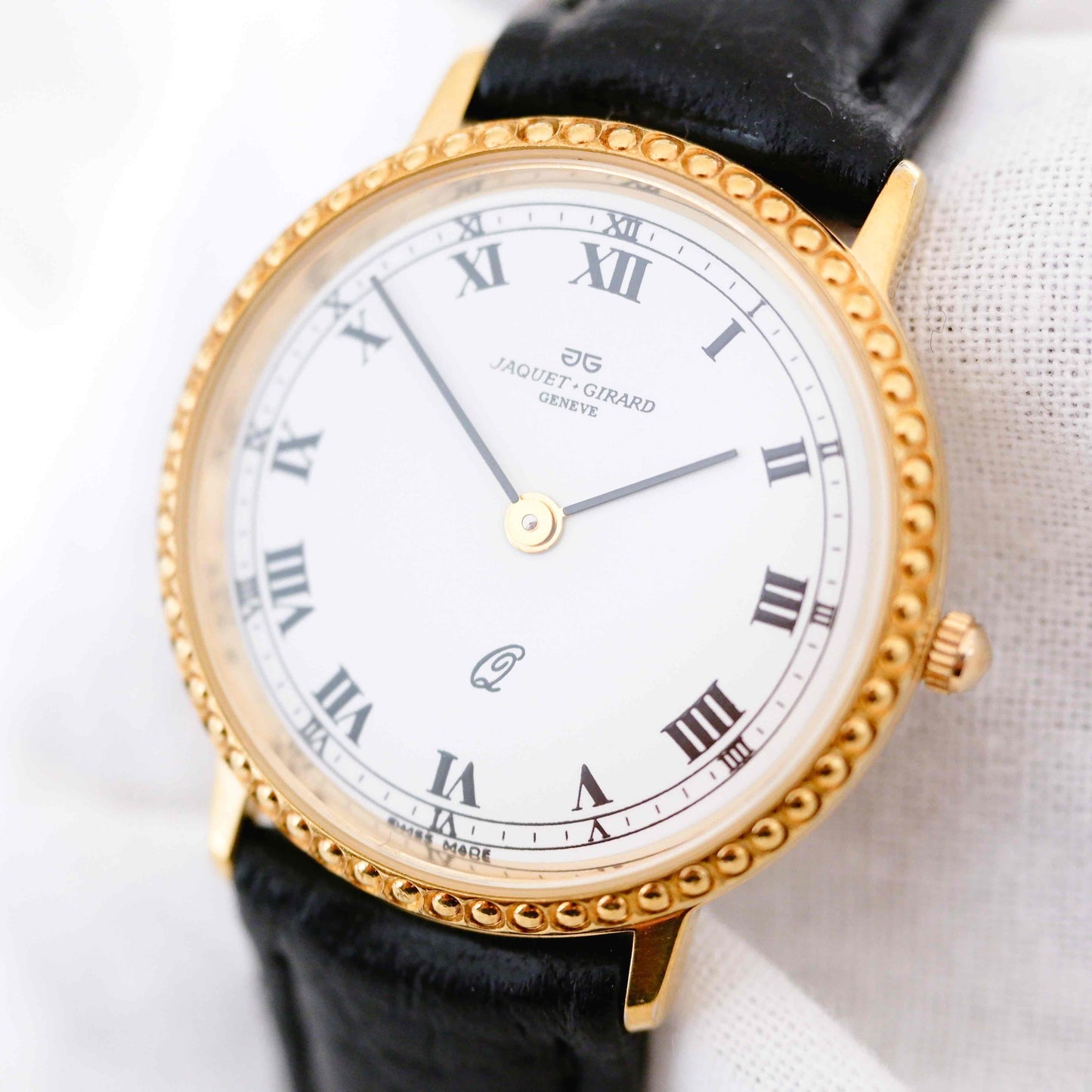 Jaquet Girard Vintage Watch: Ladies 90s Gold with Elegant Roman Numerals