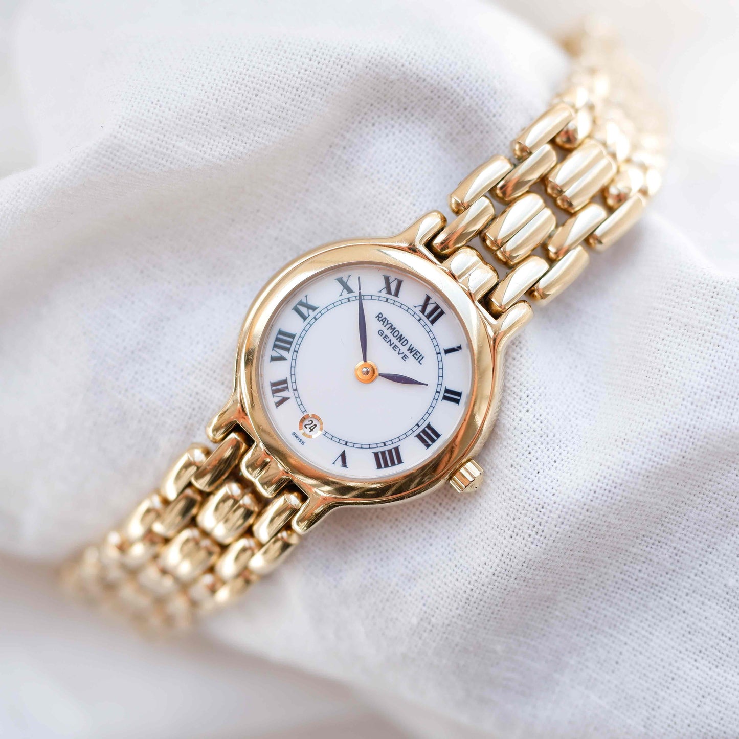 Raymond Weil Cocktail: Vintage Ladies 90s Gold with Roman Numerals