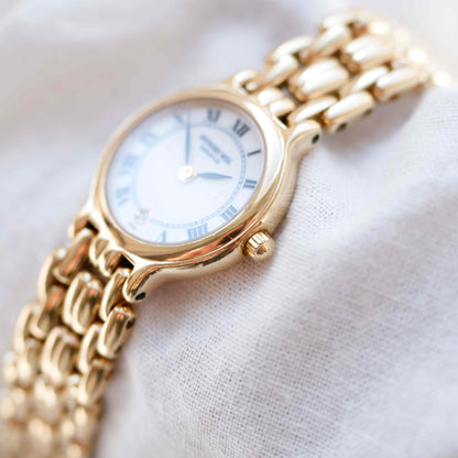 Raymond Weil Cocktail: Vintage Ladies 90s Gold with Roman Numerals