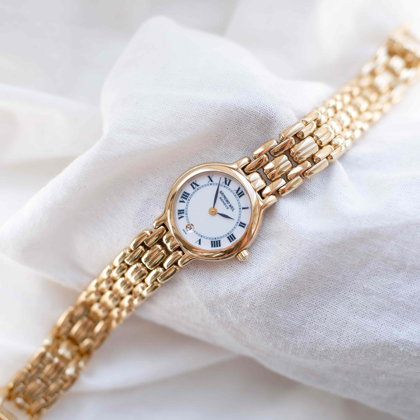 Raymond Weil Cocktail: Vintage Ladies 90s Gold with Roman Numerals
