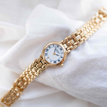 Raymond Weil Cocktail: Vintage Ladies 90s Gold with Roman Numerals