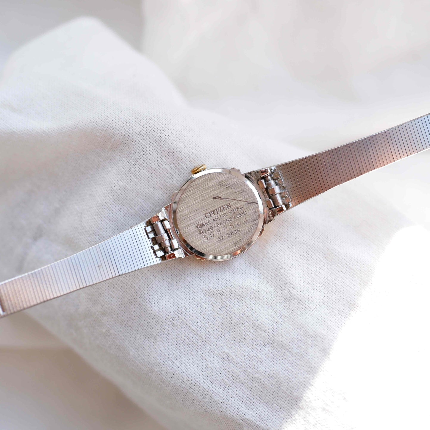 Citizen Cocktail Watch: Vintage Ladies 80s Golden Dainty with Gray Dial