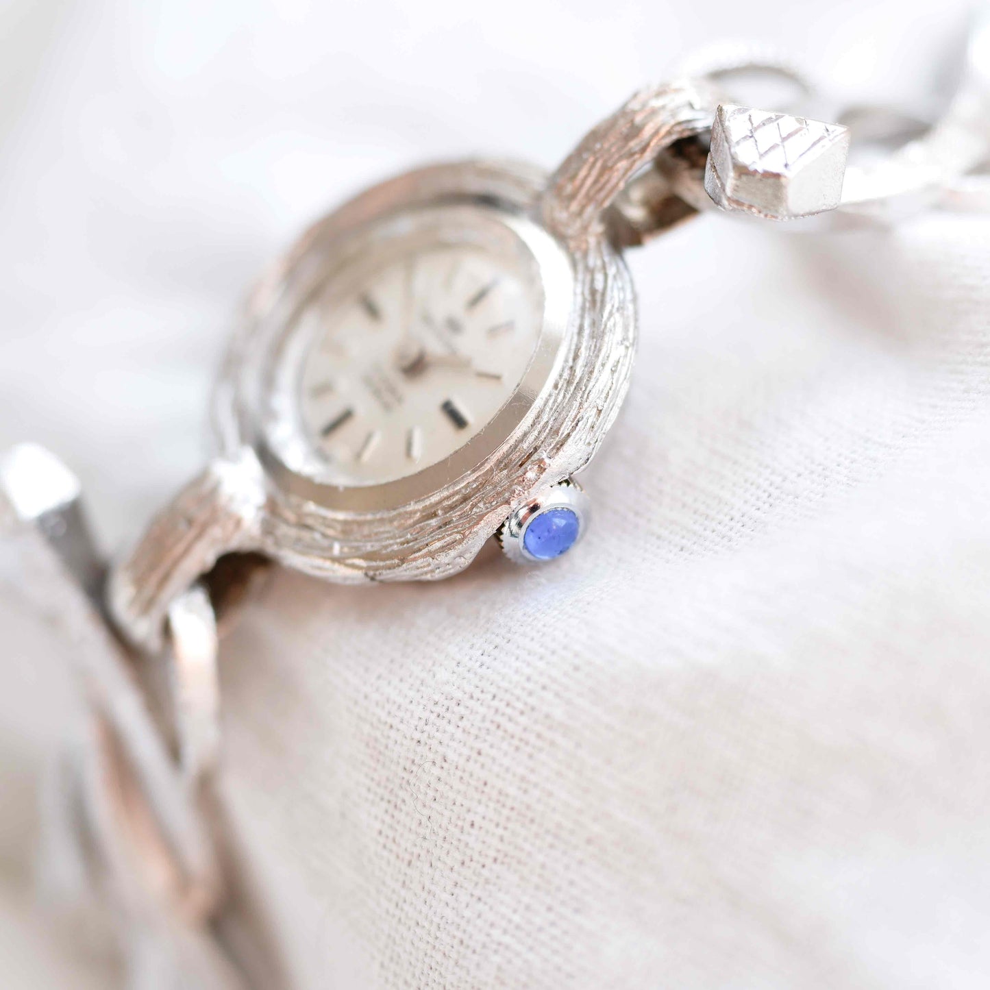Pringeps Cocktail Watch: Vintage Ladies 60s Silver with Mechanical Movement