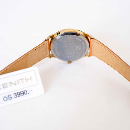 Zenith Vintage Watch: Ladies 90s Gold with White Dial Small Second - New Old Stock