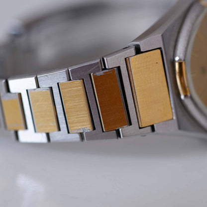 Orient Ladies Watch: 80s Two Tone Iconic with Golden Dial | Watch Bracelet