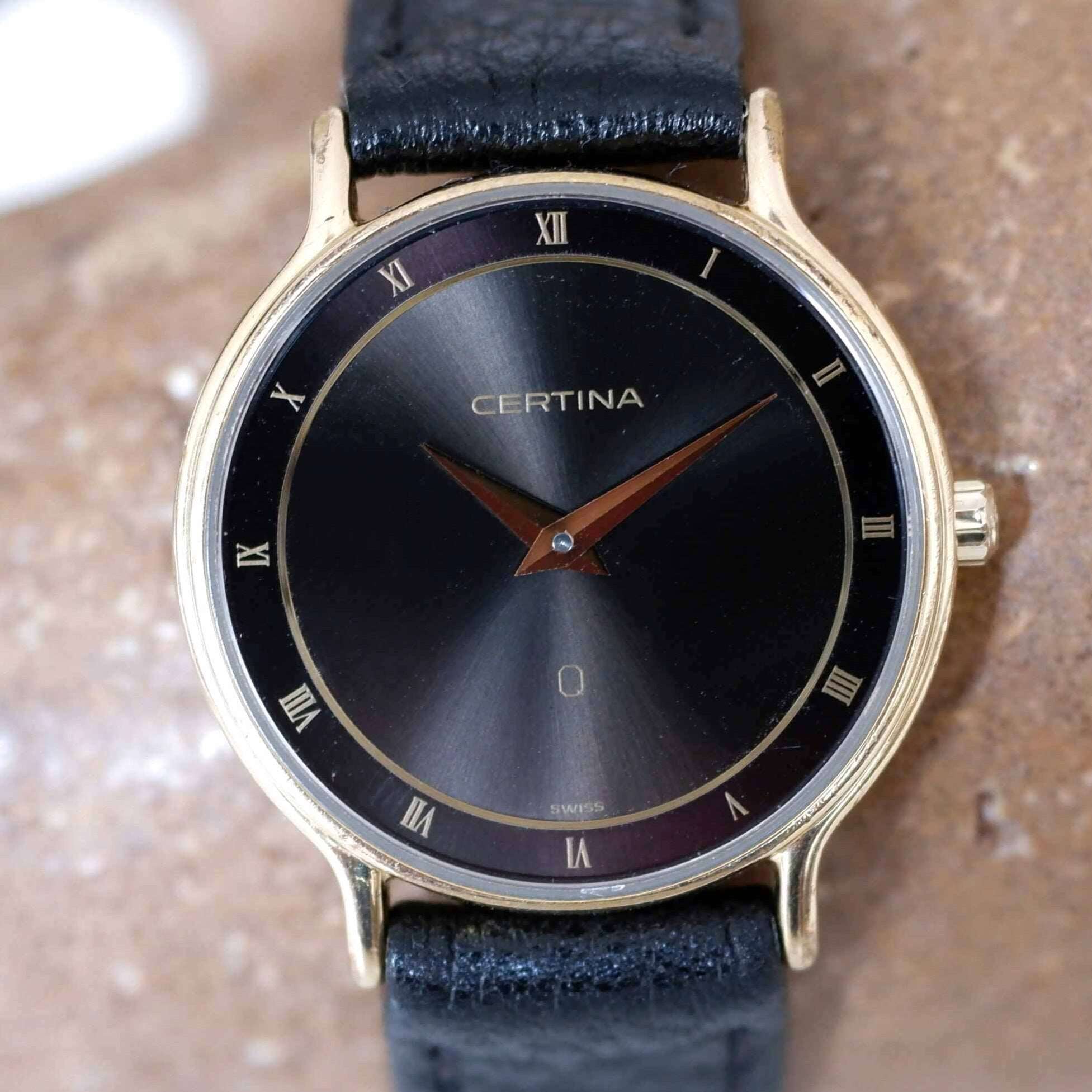 Certina vintage hot sale gold watch