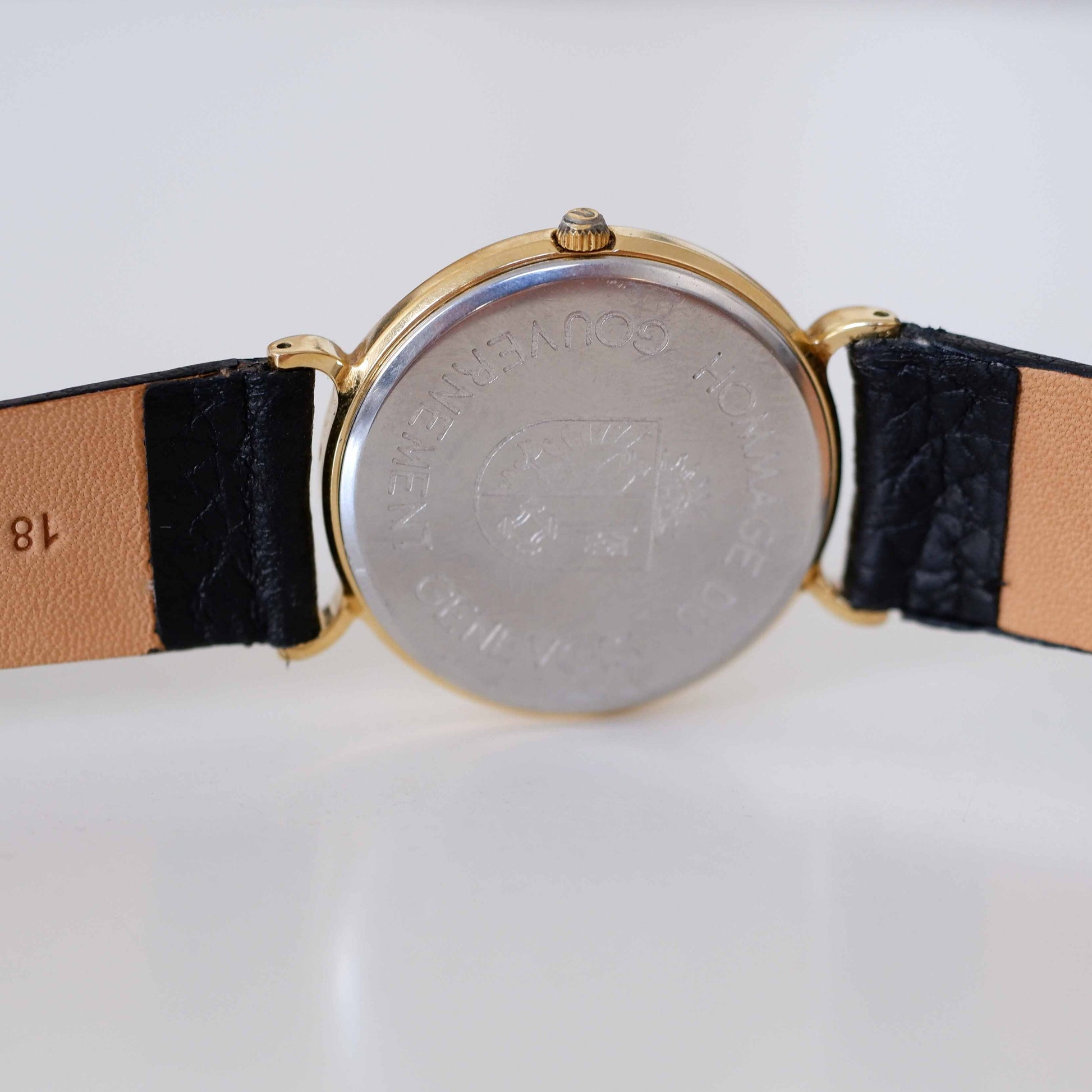 Universal Geneve Vintage Ladies Watch: 90s Golden Iconic Small Second | Back Side