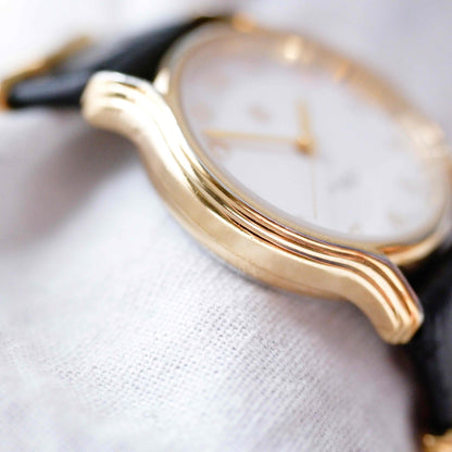 Givenchy Vintage Watch: Ladies 90s Golden with White Dial